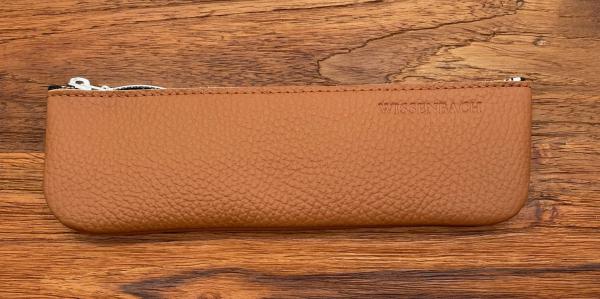 Leder Mäppchen Aris nougat